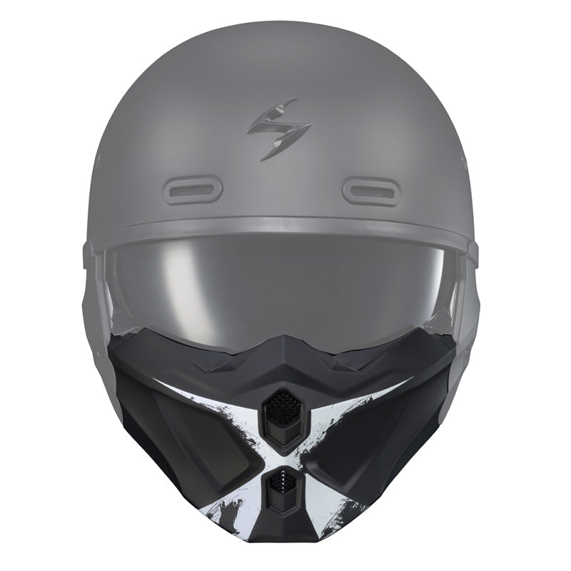 SCORPION COVERT X MASK RAY MATTE WHITE 52-730-10
