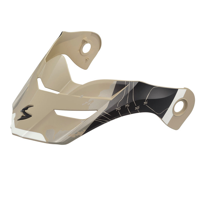 SCORPION EXO-AT960 PEAK VISOR TOPOGRAPHIC SAND/BLACK 52-960-06