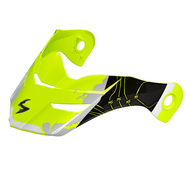 SCORPION EXO-AT960 PEAK VISOR TOPOGRAPHIC HI-VIS/BLACK 52-960-07