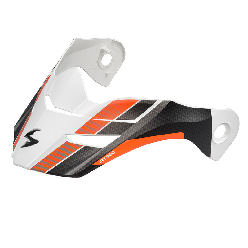 SCORPION EXO-AT960 PEAK VISOR HICKS WHITE/ORANGE 52-960-11