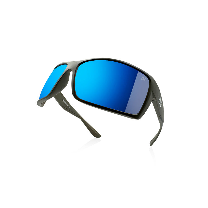 OGS 100 KNOTS SUNGLASSES TAUPE - BLUE 100-TP-BL