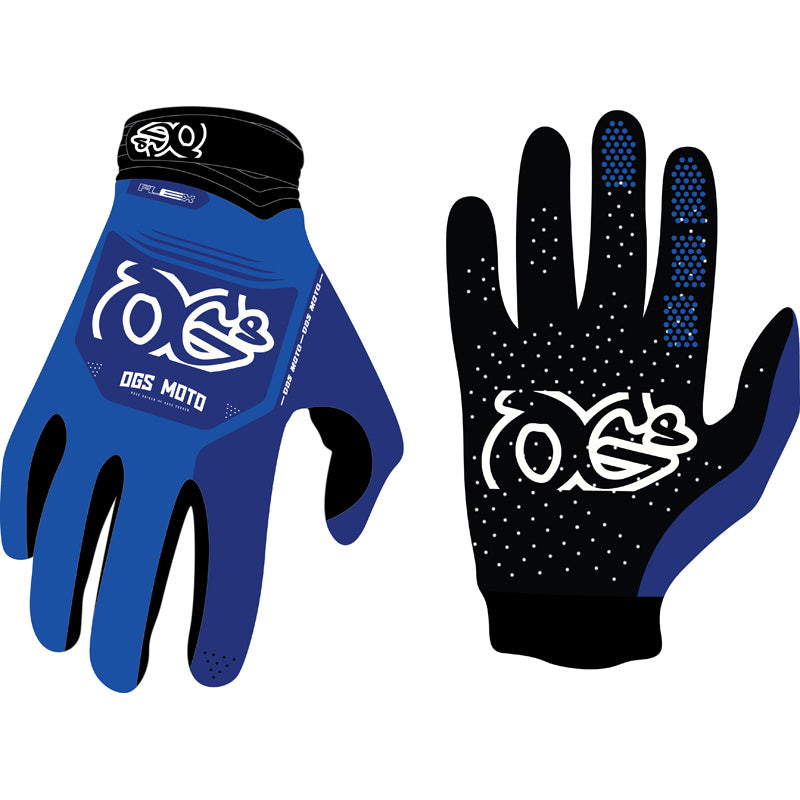 OGS FLEX MX GLOVES BLUE (L) BLU-FG-26-ALG