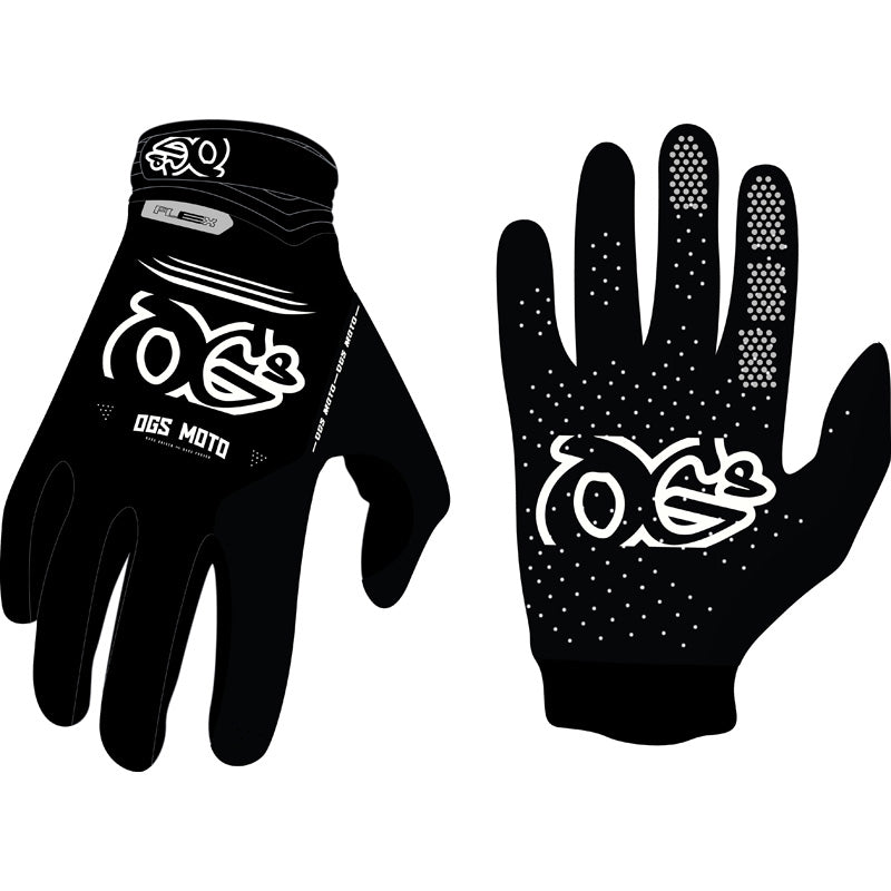 OGS FLEX MX GLOVES WHITE/BLACK (L) WBL-FG-26-ALG
