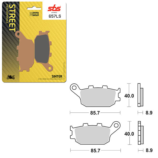 SBS PERFORMANCE LS SINTER BRAKE PAD 6260657100
