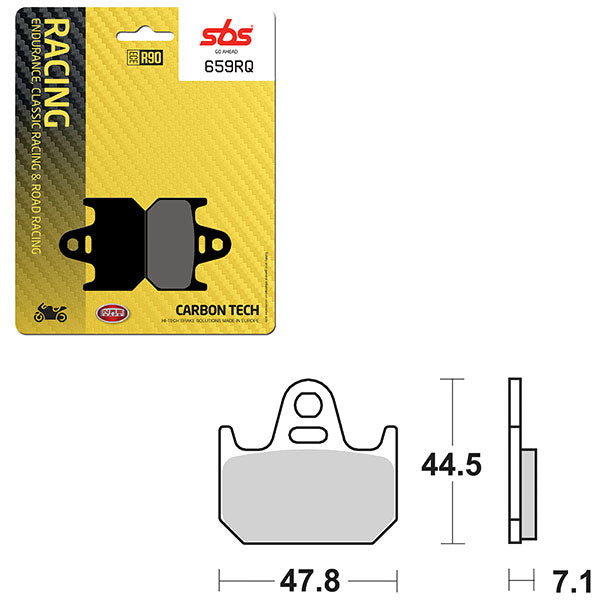 SBS ROAD RACING & TRACKDAYS CARBON TECH BRAKE PAD 6210659100