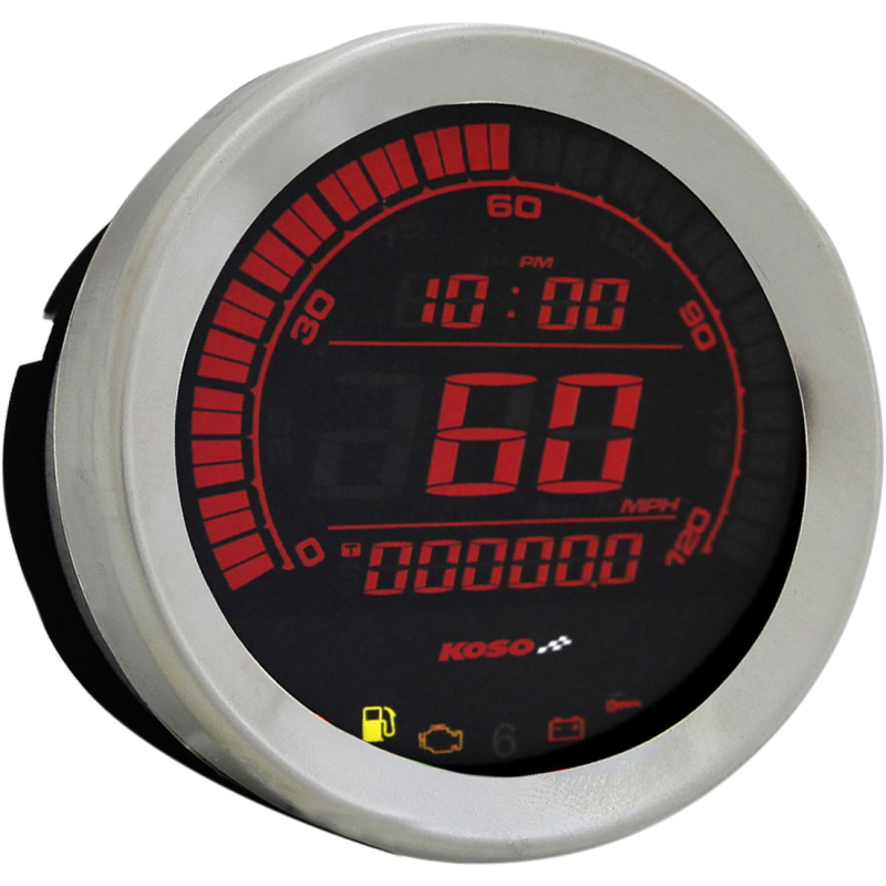 KOSO NORTH AMERICA SPEEDO HD 4" CHROME BA051000