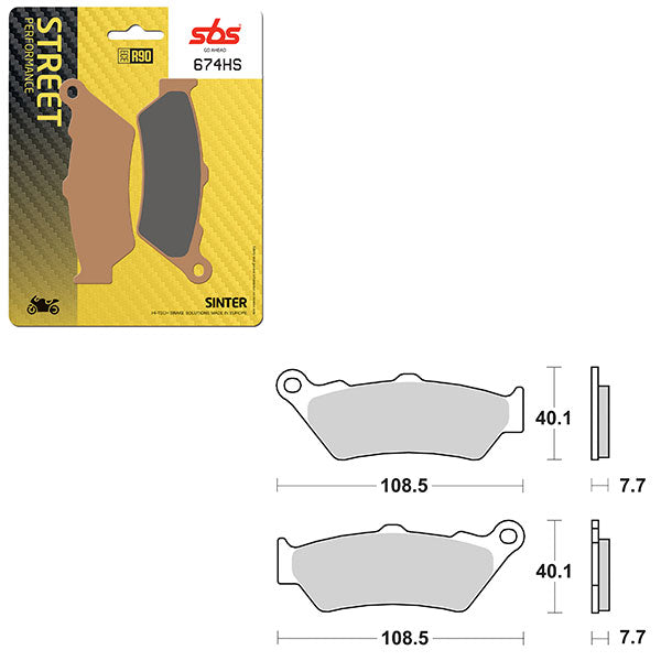 SBS PERFORMANCE HS SINTER BRAKE PAD 6250674100