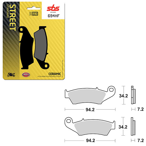 SBS ATV/UTV CERAMIC BRAKE PAD 6190694100
