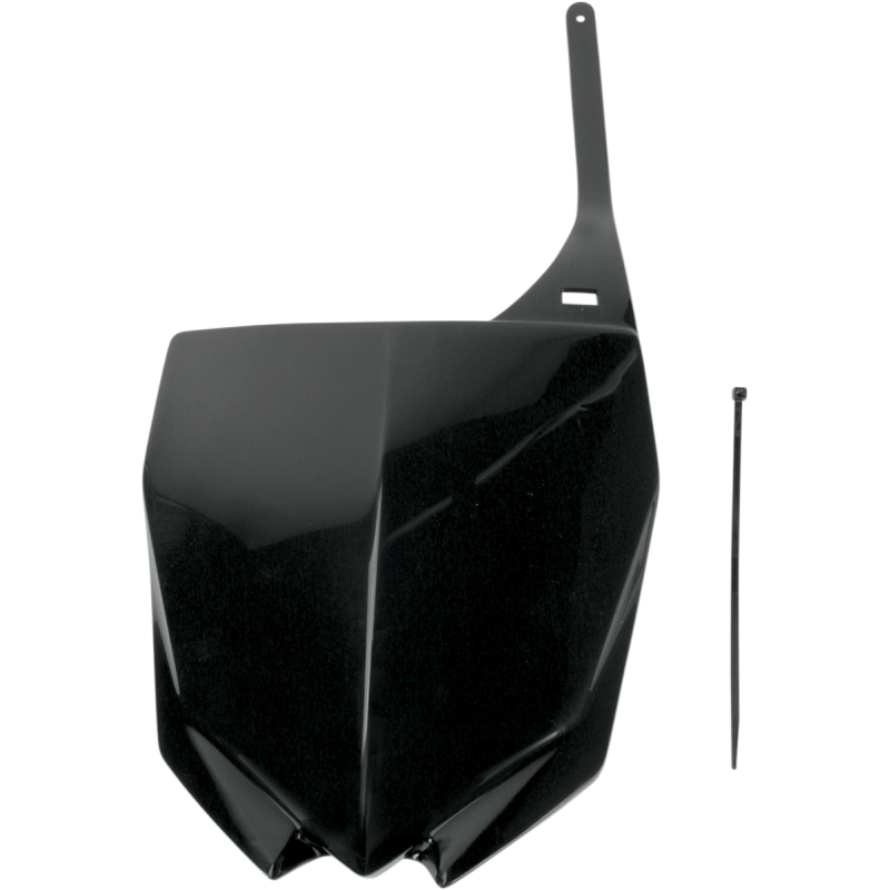 UFO YZF250/450 FRNT PLATE BLACK YA04813-001