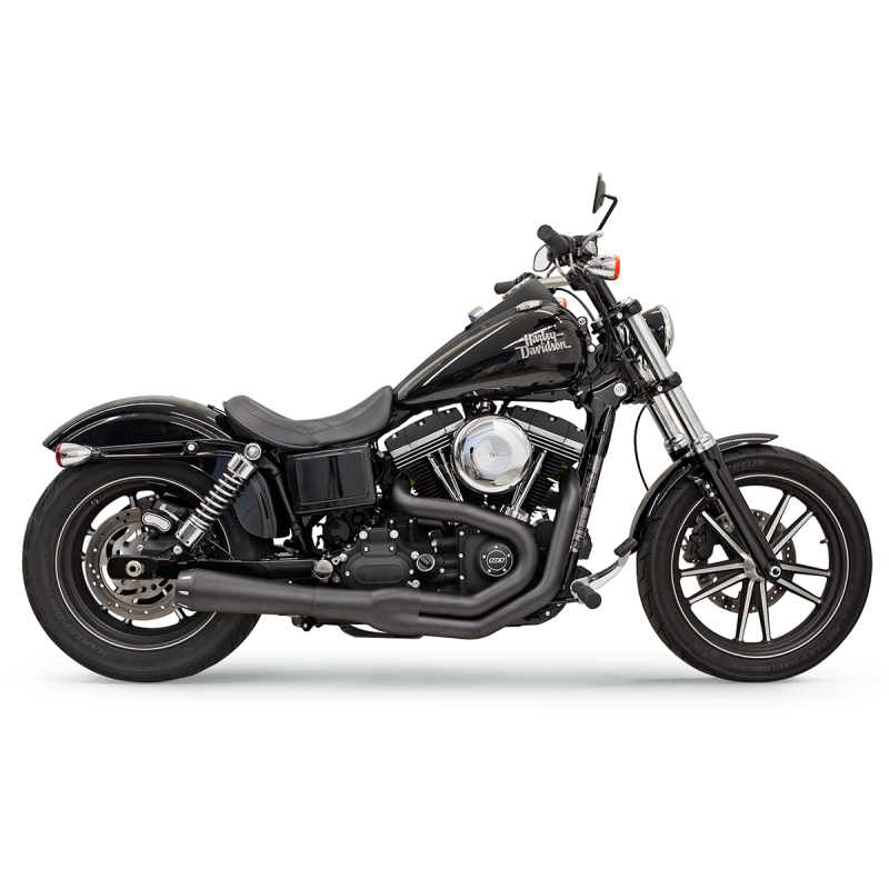 BASSANI XHAUST FXD EXHAUST 2:1 MEGA BLACK 1D32RB