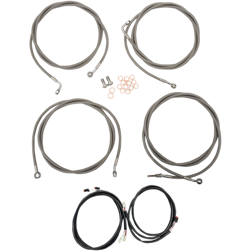 LA CHOPPERS CABLE KIT CC 8"ABS FL 17+ LA-8054KT3-08