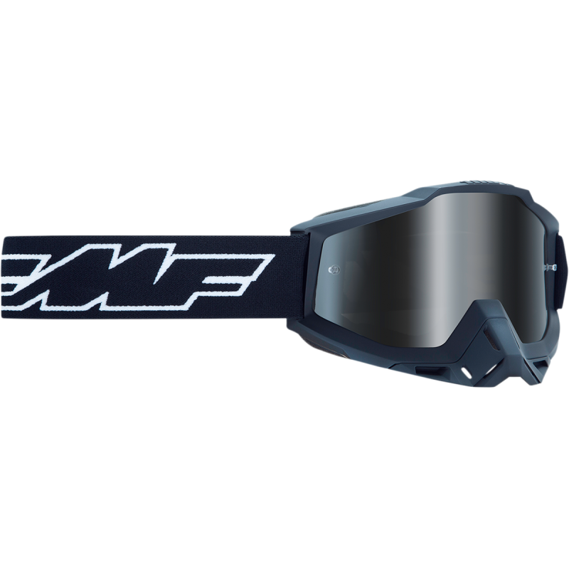 FMF FMF POWERBOMB YOUTH GOGGLE ROCKET BLACK - MIRROR SILVER LENS F-50048-00001