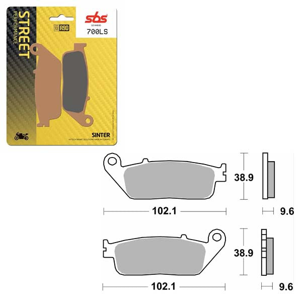 SBS PERFORMANCE LS SINTER BRAKE PAD 6260700100