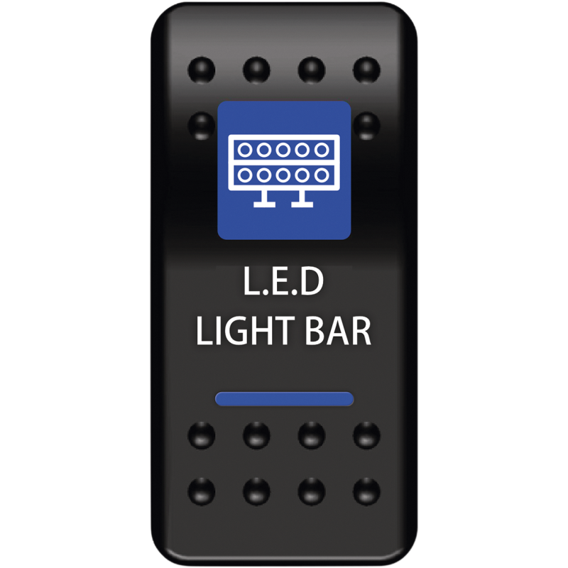 MOOSE UTILITY DIVISION MOOSE BRANDED LED LIGHTBAR SWITCH WITH BLUE LED LLB-PWR