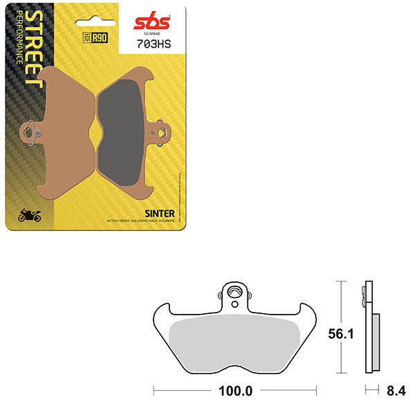 SBS PERFORMANCE HS SINTER BRAKE PAD 6250703100