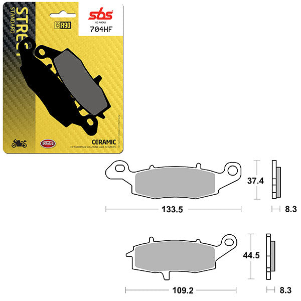 SBS ATV/UTV CERAMIC BRAKE PAD 6190704100