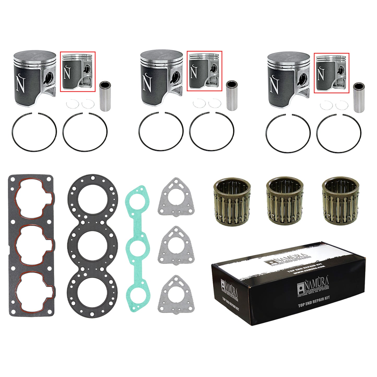 NAMURA TOP END REPAIR KIT STANDARD KAWASAKI NW-20004K