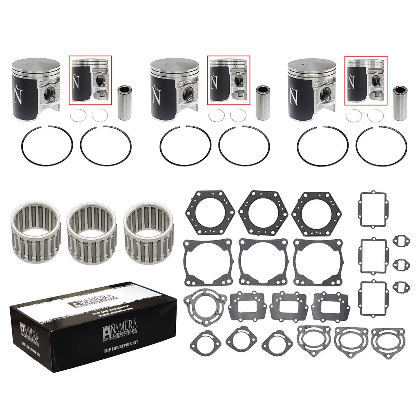 NAMURA TOP END REPAIR KIT STANDARD KAWASAKI NW-20006K