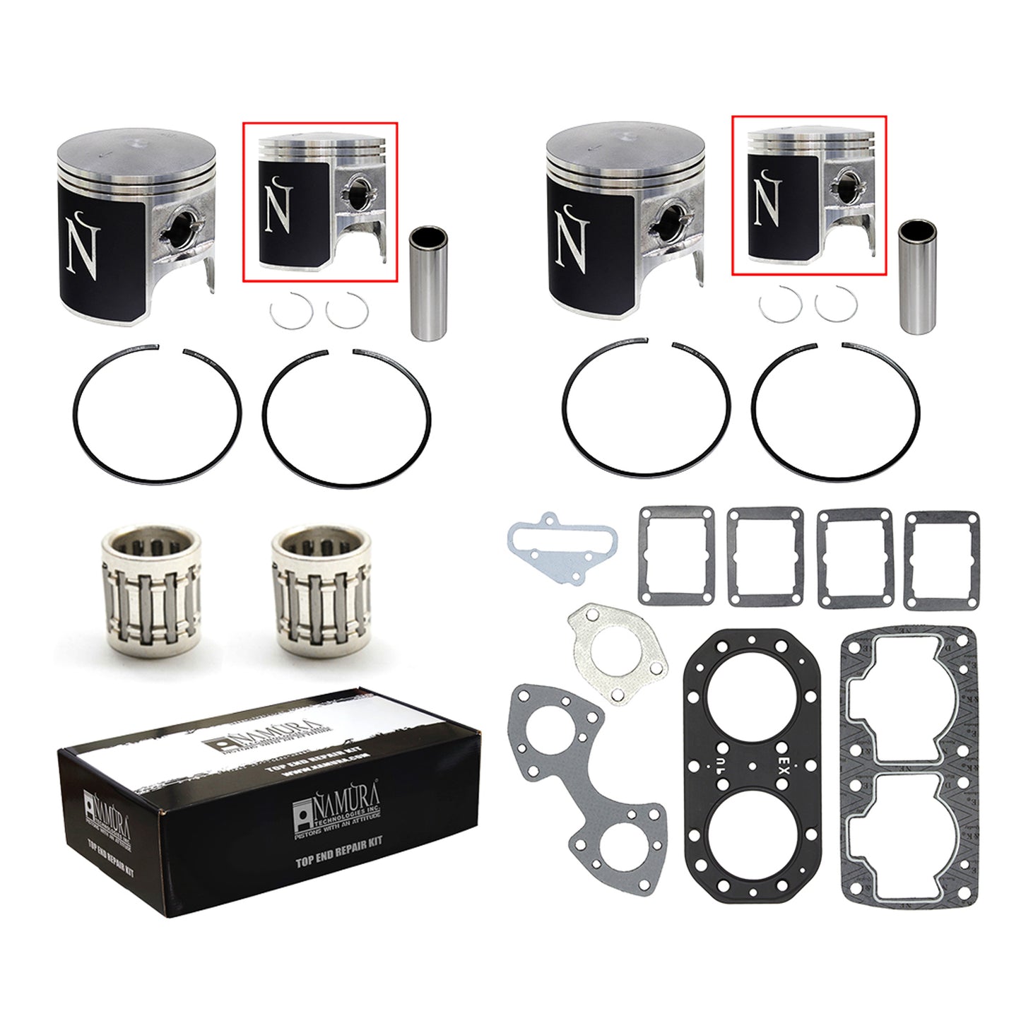 NAMURA TOP END REPAIR KIT STANDARD KAWASAKI NW-20000K1