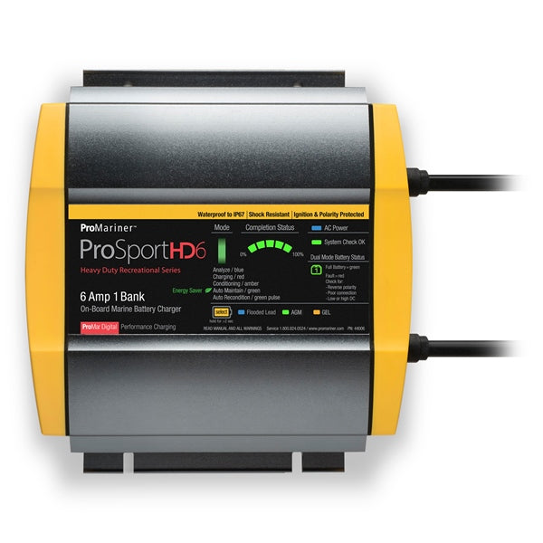 PROMARINER BATTERIE CHARGER PROSPORTHD 6A 1 BANK 44006