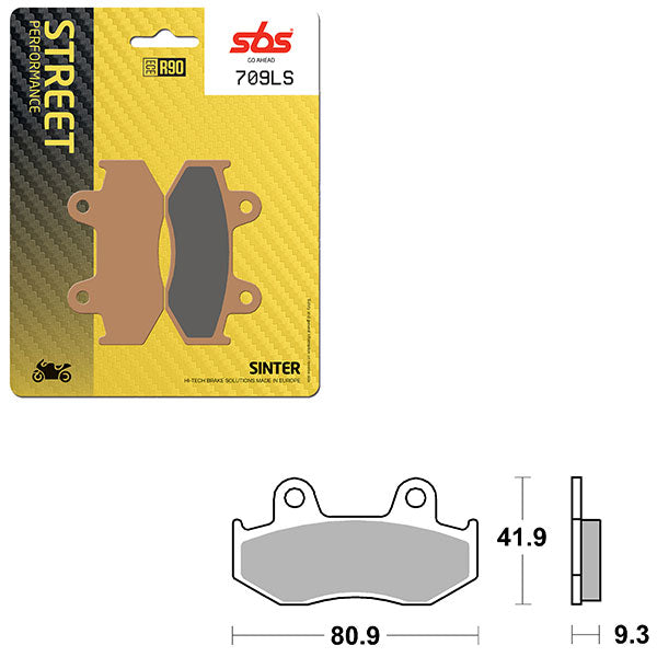 SBS PERFORMANCE LS SINTER BRAKE PAD 6260709100