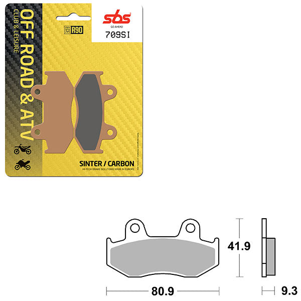 SBS ATV/UTV SINTER BRAKE PAD 6240709100