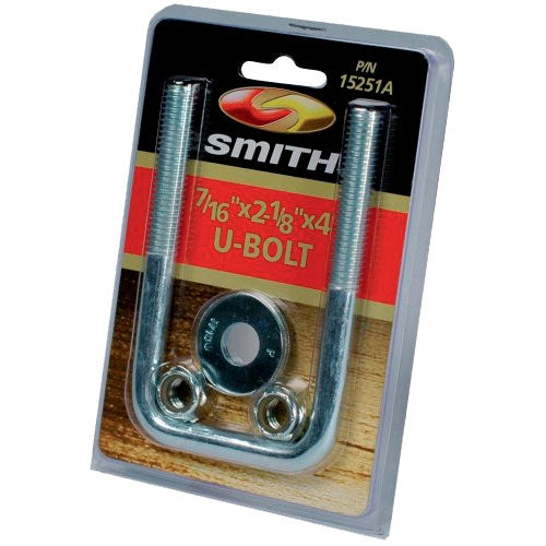 CESMITH PKG U-BOLT 2-1/8" X 4" W/WASHER & NUT 15251A