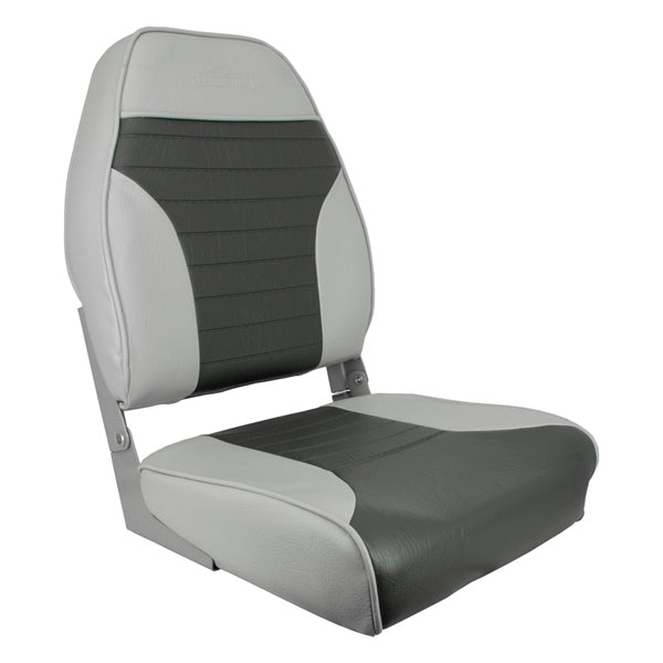 SPRINGFIELD ECONOMY FOLDING HIGH BACK CHAIR, GRAY/CH 1040663