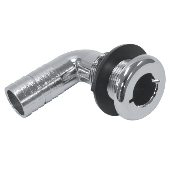 THMARINE THRU-HULL 90DEG 1 1/8" CHR TH-1290CP-DP