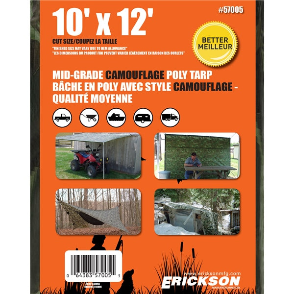 ERICKSON CAMO TARP 10X12 57005