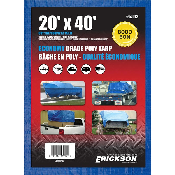 ERICKSON BLUE TARP 20X40 57012