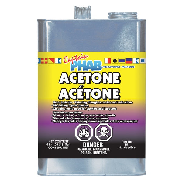 CAPTAINPHAB **(DG) ACETONE, 4 LITRE 351