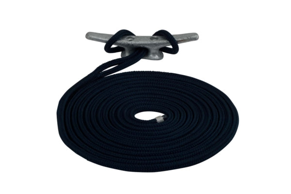 SEADOG TWISTED NYLON DOCK LINE 1/2" X 20 BLACK 301112020BK-1