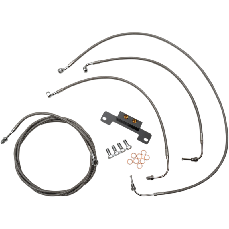 LA CHOPPERS CABLE KIT SS 13" FL17+NOABS LA-8055KT-13