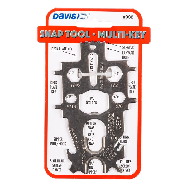DAVIS TOOL SNAP MULTI KEY 382