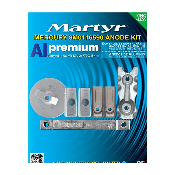 MARTYR ANODE KIT MERCU MARTYR CM8M0116590KITA