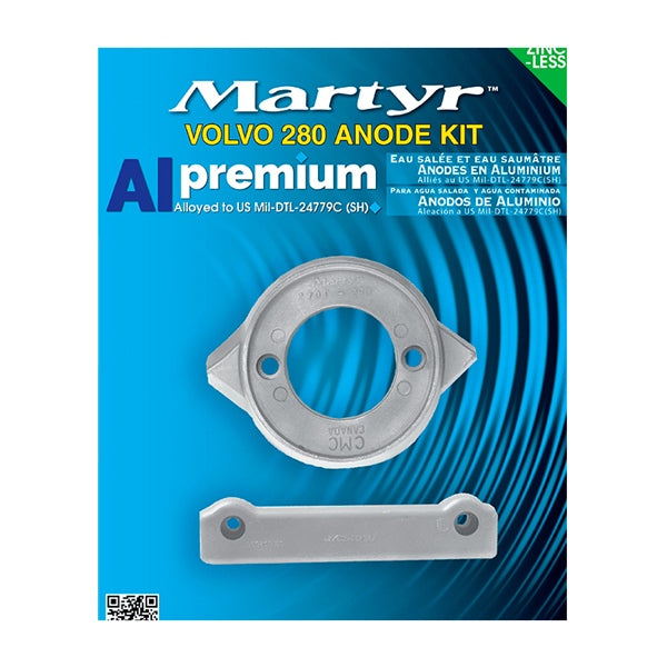 MARTYR ANODE KIT VOLVO 280 SINGLE PROP MARTYR CM280KITA