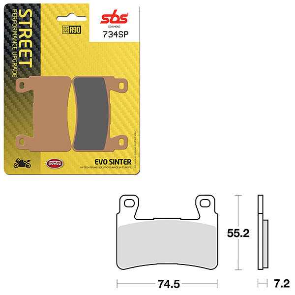 SBS SP EVO SINTER BRAKE PAD 6390734108
