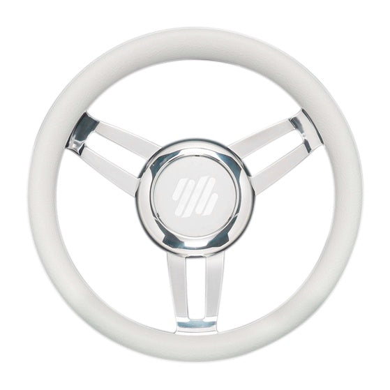 UFLEX GRIP 13.8" WH VINYL & CH HUB UFLEX FOSCARI V/CH/W