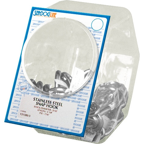 SEADOG DISPLAY SNAP HOOK SST 3 1/4" 25QTY 151580-5