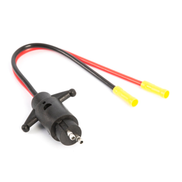 KIMPEX CONNECTOR MALE 2-WIRE 10 GAUGE 12 VOLT 51441