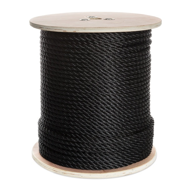 KIMPEX ROPE BOAT 3/8"X600 3 STRANDS NYL BK 748478