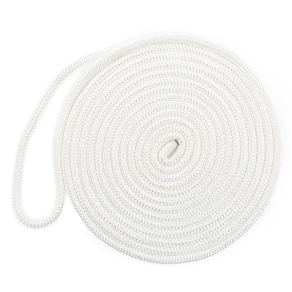 KIMPEX DOCK LINE 3/8"X25 DOUB BRAID NYL WH 52869