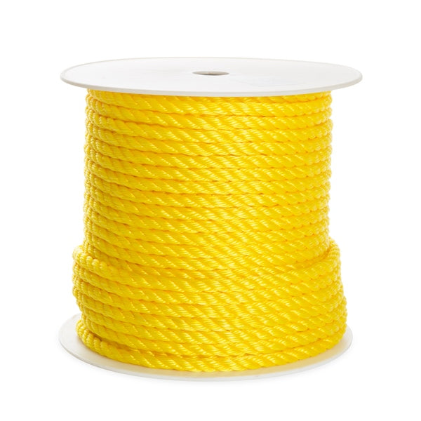 KIMPEX ROPE BOAT 3/8"X250 3 STRAND TWIST YE 52784-#