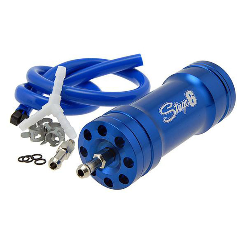 STAGE 6 BOOST BOTTLE BLUE ANODISED INCL. MOUNT MATERIA S6-38001BL