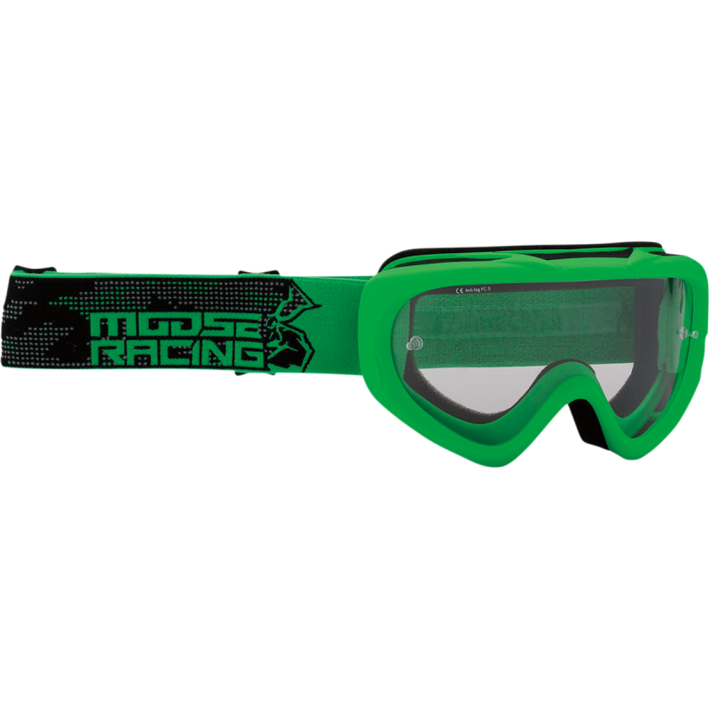 MOOSE RACING SOFTGOODS GOGGL YT QAL AGROID GREEN 2601-2662