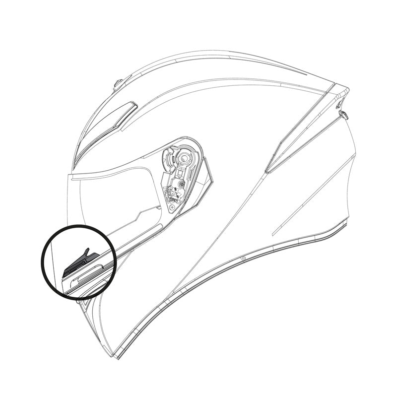 AGV BREATH DEFLECTOR K-5S/K-3SV/K1 20KIT03014999