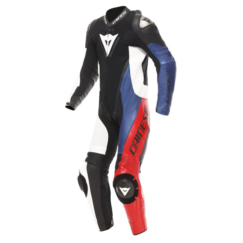 DAINESE DEMON SPRINT PERF 1PC LTH SUIT BLK/WHT/RED LAVA 5 15100064-A66-50
