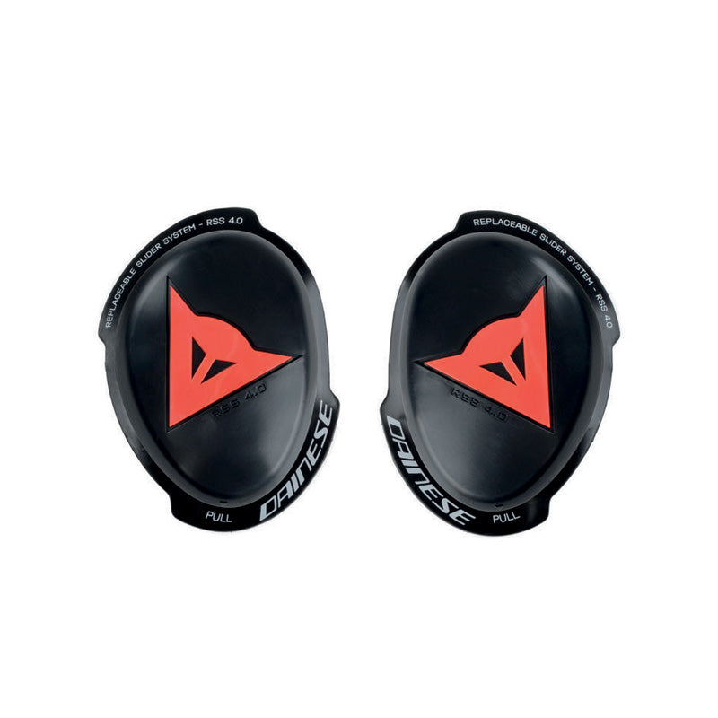DAINESE KNEE SLIDER RSS 4.0 (FULL KIT) - BLACK/RED-FLUO 1876220-628-N