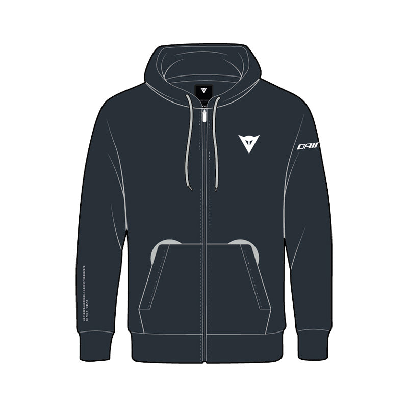 DAINESE SPEED DEMON FULL-ZIP HOODIE CARBON L 18900072-995-L
